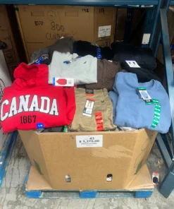 bulk brand name clothing pallets for resale