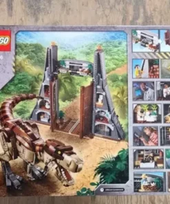 jurassic park lego t rex rampage